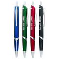 Union Printed "Classico" Colored Barrel Click Pen w/ Colored Grip